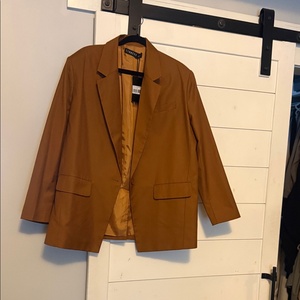 Lioness welcome to the Jungle Brown Tan Women's Blazer